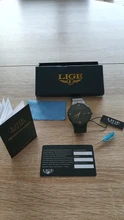 LIGE-Reloj deportivo de lujo para hombres, cronógrafo ultradelgado de cuarzo, con correa de acero e indicador de fecha, estilo casual, marca superior, impermeable