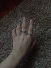 Conjunto de anillos circulares de Metal Punk para mujer, accesorios de dedo de índice de apertura, hebilla de junta, anillo trasero, regalos de joyería