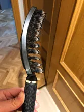 Peine para masaje del cuero cabelludo para mujer, 7 colores, cerdas de nailon, cepillo de pelo rizado húmedo, cepillo de pelo para salón, herramientas de estilo de peluquería