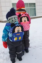 2018 dibujos animados Mickey niños mochilas/chico s kindergarten mochila/chico bolsas de la escuela/bolso de los niños para niños y niñas envío gratis