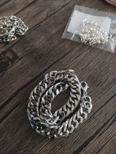 Pulsera de eslabones de cadena de acero inoxidable para hombre, brazalete de cadena de mano a la moda, brazalete Simple de joyería para regalo de novio