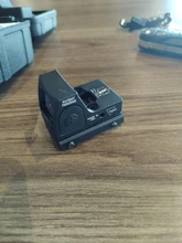 Visor de punto rojo para rifle, mira apta para weaver carril de 20mm para Airsoft/Rifle de caza, mini RMR