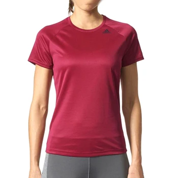 

Women’s Short Sleeve T-Shirt Adidas D2M Tee Lose Burgundy