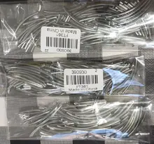 Cuentas espaciadoras de tubo curvado de Color plateado, 100 Uds., 2x30mm, conector, accesorios para fabricación de collares y pulseras