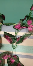 10 Style 1pc Artificial Decoration Vivid Vine Rattan Leaf Vagina Grass Plants Grape Leaves