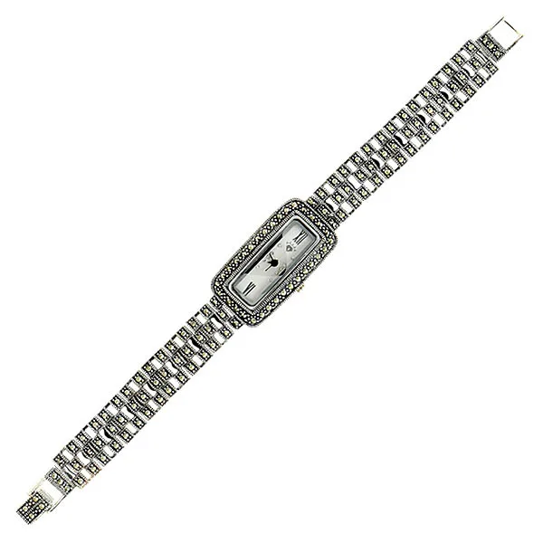 Серебро 925 пробы марказит каменные часы