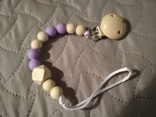 Chupete de madera para bebé, cadenas de Clip, cuentas de ganchillo para bebé, chupete de cuentas de silicona, Sostenedor juguete, correa de correa