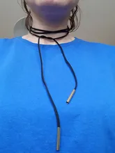 Collar de cuerda larga de Corea para mujer, gargantilla de estilo gótico, ropa de calle, joyería gótica de terciopelo, Collar Steampunk para niña, 2 uds. Por lote, 2021