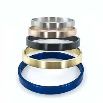 

316 L Quality Plain Simple Sports Stylish Steel Men 'S Bracelet Bangle