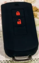 De silicona remoto caso clave Fob de la piel de la cubierta de la manga de la chaqueta para Mitsubishi L200 ASX Outlander Eclipse Cruz Pajero Sport Lancer