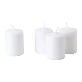 

Hemsjö-unscented Candles pack 4 diameter: 6 cm Height: 8 cm duration: 15 hours color: white