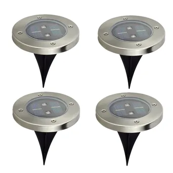 

4pcs 2/4/8 LED Solar Light Outdoor Waterproof Solar Lawn Light Decorative Solar Garden Light For Lawn Yard Deck Patio Plaza