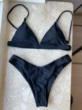OMKAGI-traje de baño para mujer, bañador Sexy de realce, conjunto de microbikini, ropa de playa, Bikini brasileño 2021
