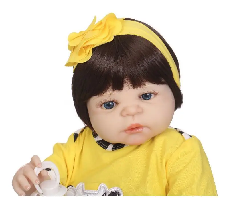 Unidoll baby reborn 22in vynil Реалистичная кукла reborn реалистичные детские вечерние летние bebe reborn vinil силиконовые