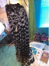 Lucky Queen-pelucas de cabello humano con ondas profundas, encaje de colores frontales, prearrancado, transparente, para mujeres negras