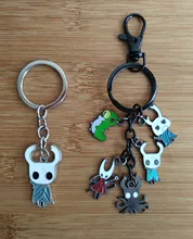 LLavero de caballero hueco con dibujos animados, llavero de Metal, colgante de pulpo, bolsa de coche, llavero, cadena de cuerda, collar