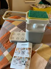 Soap-Dispenser Liquid-Soap Kitchen Organizer Sponge-Rack Cleaning-Tools 3-In-1 Dishcloth-Towel