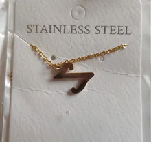 DOTIFI para las mujeres A-Z alfabeto carta colgante collares personalización collar de acero inoxidable Glamour joyas