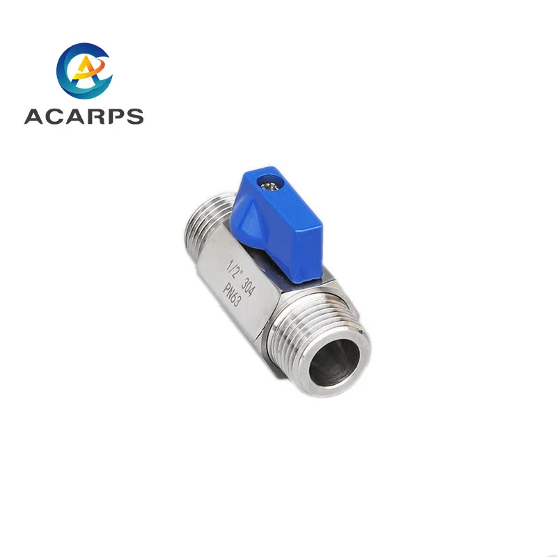 2 Way Mini Ball Valve Stainless Steel 316 304 63 bar 1/8" 1/4" 3/8" 1/2" 3/4"