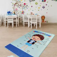 Antdecor синий круглый коврик для ванной 4" 100 см