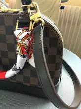 Bamander-Bolso de piel auténtica de alta calidad para mujer, correa de 107CM-119CM de longitud, correa de hombro ajustable de lujo, accesorio para bolsa