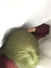 Peluca de cabello sintético para mujer, pelo negro y verde de 24 pulgadas con volante grande y flequillo, estilo africano y americano, fibra resistente al calor