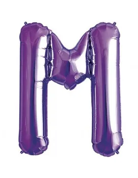 

Balloon Letter M 86cm Purple-Foil Polyamide-NSB00312