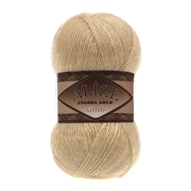 Alize Angora Gold Simli, Silvery, Knitting, Acrylic Yarn, Wool, Sweater Yarn, Crochet Yarn, Winter Yarn,n, Light Yarn, Lace 95