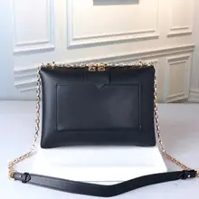 high-end fashionable leather bag for women, top design shoulder bag rivet with gold chain fashion preferred free shipping