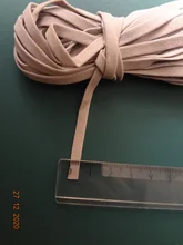 Cinta elástica de goma para mascarilla, cordón de aceite para colgar en la oreja, accesorios de ropa de protección, DIY, 5MM, 5 yardas