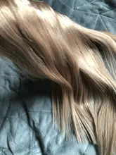 VeSunny-máquina de extensiones de cabello humano Remy, 100% de cabello humano auténtico Rubio Invisible, con 2 Clips, Halo