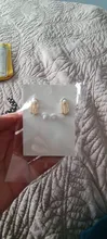 Pendientes de Clip de Cara hueca con estilo abstracto para niñas, sin Piercing, aretes con abalorio llamativo, novedad de 2019