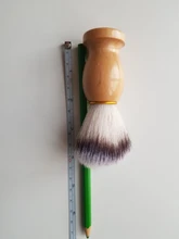 1PC profesional de los hombres brocha de afeitar con mango de madera de Nylon puro para hombres de limpieza de máscara cosméticos herramienta