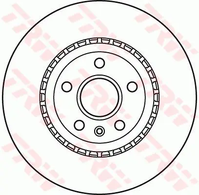 Brake disc OPEL INSIGNIA 08-/SAAB 9-10-R18 &quotfront vent. D = 337mm. TRW DF6113S | Автомобили и - Цена: 