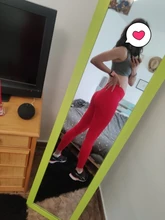 Mujer Yoga pantalones de cintura alta, gimnasio entrenamiento vientre Control Fitness Leggings deportivos Running mallas de elevación de glúteos