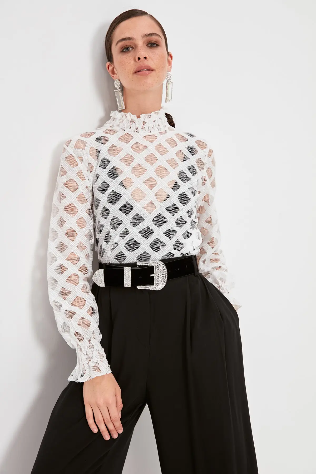 Trendyol Special Fabric Blouse TPRAW20BZ1194 | Женская одежда