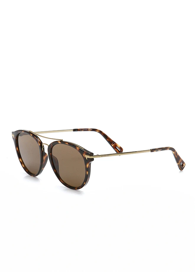 

Unisex sunglasses gs 615s 214 bone Brown organic round round 50-19-145g-star raw