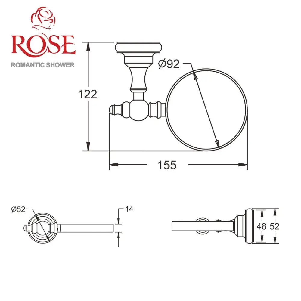 ROSE Настенный туалетный ерш щётка для унитаза с настенным креплением чистота