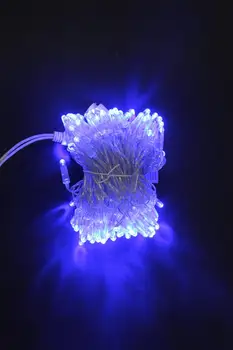 

Garland Strand Street for decoration, 10 m, 31V, cord white color, 100 led, 90 blue diode + flash effect