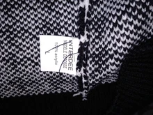 FSDA-suéter de manga larga con cuello de pico para mujer, cárdigan negro con botones y pata de gallo, de punto, holgado, de gran tamaño, informal, otoño e invierno, 2020