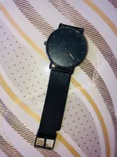Reloj de cuarzo de malla de acero inoxidable para hombre, elegante, ultrafino, de negocios, gran oferta, 2021