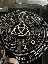 Juego de mesa de Tarot no tejido, cubierta para cartas de juego, mantel para juego, 49x49cm