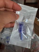 Jeringuilla con microagujas para tatuaje, cartucho derma pen, pluma meso de belleza, 100 unidades