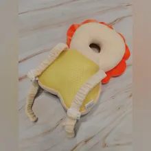 Almohada de reposacabezas para bebés, cojín de protección para recién nacido de algodón suave con dibujos animados, anticaída, cuidado seguro para niños pequeños