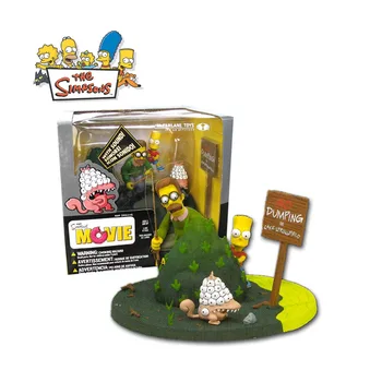 

Bart + Flanders Simpsons The Movie figure in out sound box
