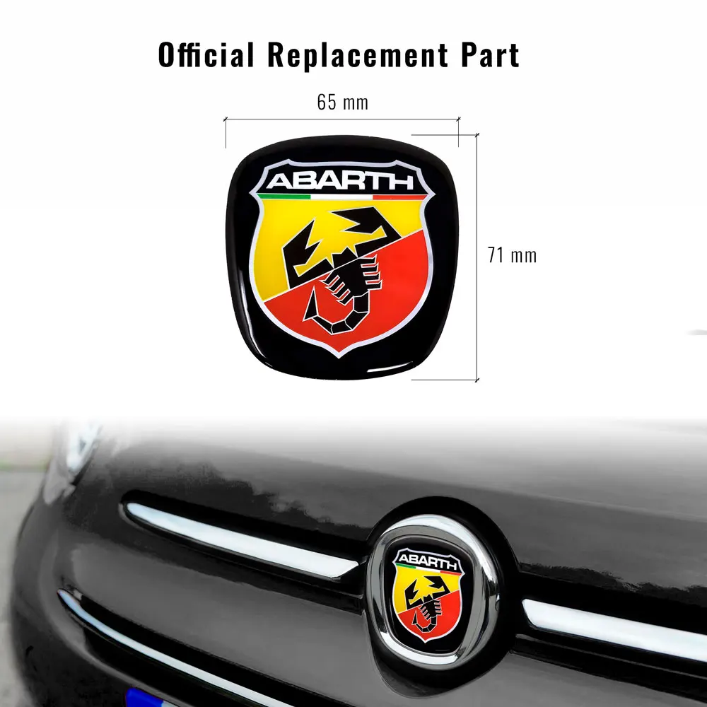 Replica Abarth sticker Kit for Fiat 500, Gold