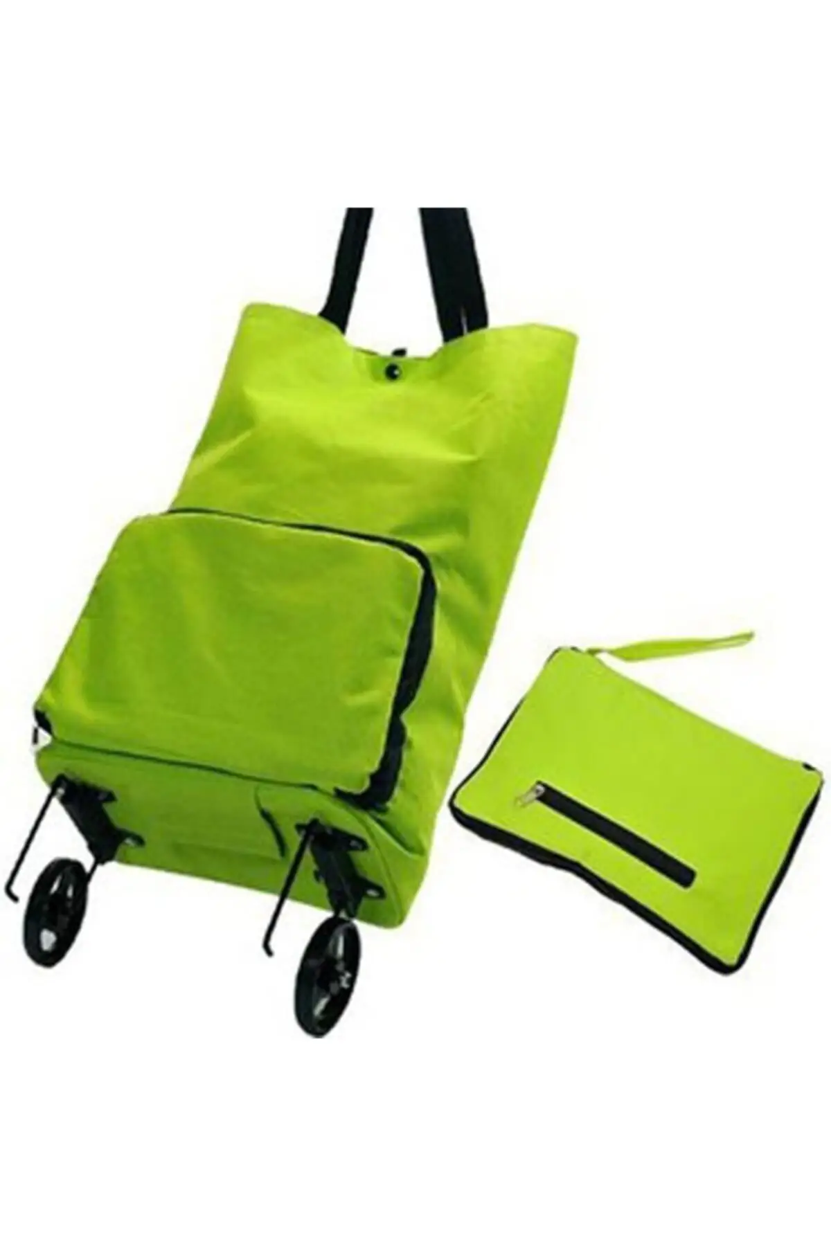 Foldable Wheel Market Trolley Practical Folding Bag Basket Bag Market Shopping