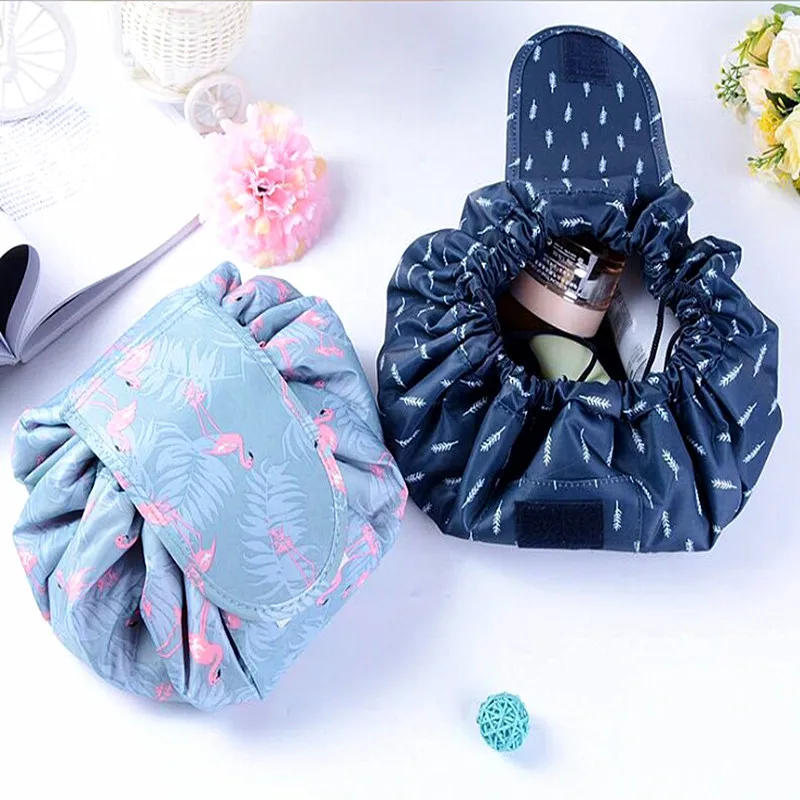 

Women Makeup Storage Bag Flamingo Drawstring Storage Bags Cosmetic Organizer Bag Beauty Bag Portable Toiletry Make Up Pouch Kit