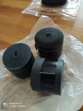 Empuñadura de goma para raqueta de bádminton, accesorio antideslizante, absorbente para el sudor, con mango de goma, cinta de bobinado, 3 uds.