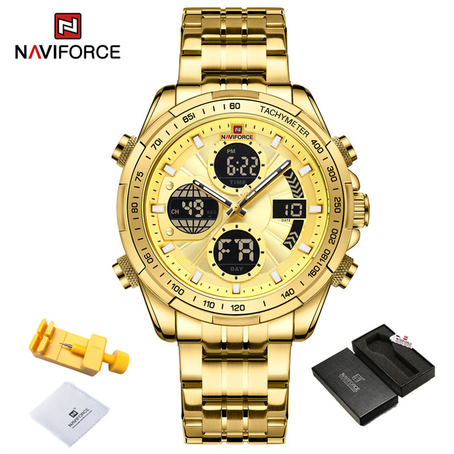 Top Brand Watches Mens Fashion Business Multifunction Waterproof Big Dial Day and Date Display Watch Relogio Masculino